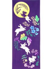 画像3: 気音間の手ぬぐい　十五夜白兎 (3)