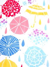 画像1: 手ぬぐい　雨降り (1)