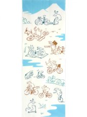 画像3: 手ぬぐい　鳥獣戯画 自転車 (3)