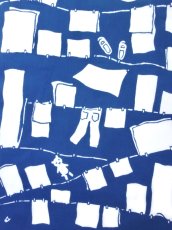 画像2: 梨園染の手ぬぐい*　洗濯日和 (2)