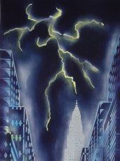 画像1: 【4月の限定販売、3月29日20時〜販売開始】紺屋乃加藤の手ぬぐい　雷鳴 (1)