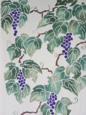 画像1: 【4月の限定販売】紺屋乃加藤の手ぬぐい　山葡萄 (1)