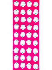 画像2:  【期間限定、6月15日20時〜販売開始】 沢瀉屋の手ぬぐい　しゅーまい ピンク (2)