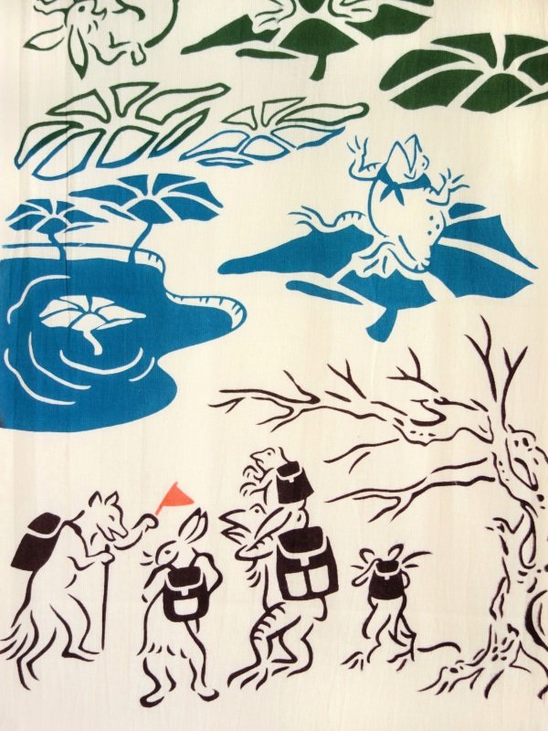 JIKAN STYLE（旧 気音間）の手ぬぐい* 鳥獣戯画 登山 - 手ぬぐい専門店