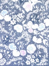 画像2: 梨園染の手ぬぐい　雪花にシマエナガ (2)