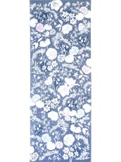 画像3: 梨園染の手ぬぐい　雪花にシマエナガ (3)