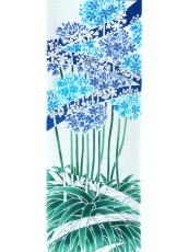 画像4: 【4月の限定販売、3月29日20時〜販売開始】紺屋乃加藤の手ぬぐい　アガパンサス (4)