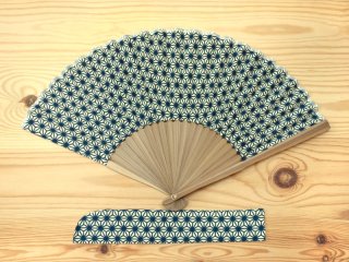染の安坊の手ぬぐい扇子 朝顔花ざかり - 手ぬぐい専門店 こっさ。