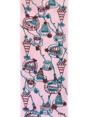 画像3: 【3月の期間限定】木下恵の手ぬぐい　ダイエットは明日から いちご色 濃 (3)