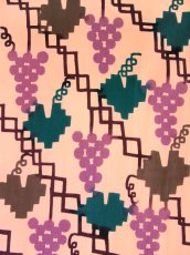 画像1: 【3月の期間限定】木下恵の手ぬぐい　ぶどう棚 おれんじ (1)