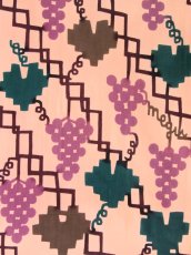 画像2: 【3月の期間限定】木下恵の手ぬぐい　ぶどう棚 おれんじ (2)