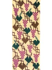 画像3: 【3月の期間限定】木下恵の手ぬぐい　ぶどう棚 むらさき (3)