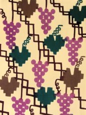 画像1: 【3月の期間限定】木下恵の手ぬぐい　ぶどう棚 むらさき (1)