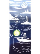 画像3: JIKAN STYLE（旧 気音間）の手ぬぐい　三途の川釣り (3)