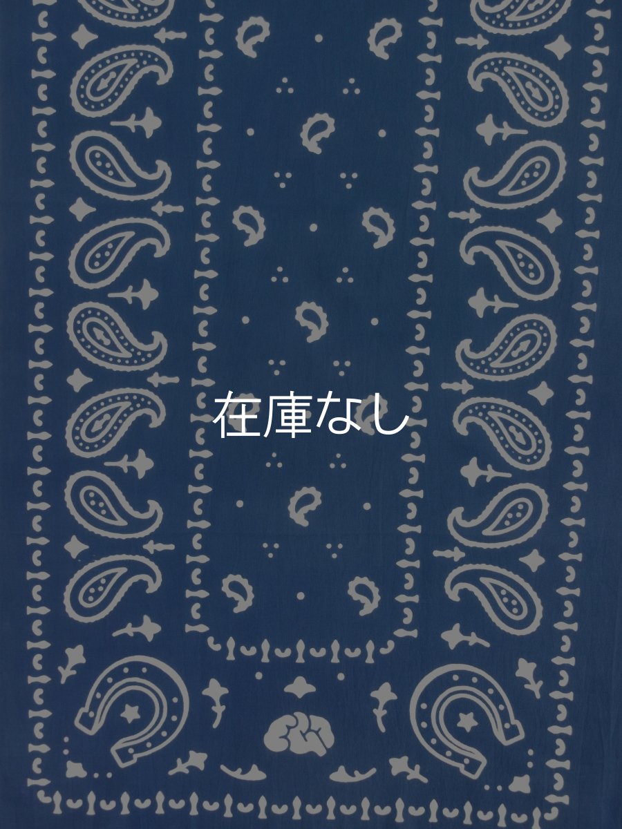 画像2: EGO STOREの手ぬぐい　バンダナ柄 ブルー (2)