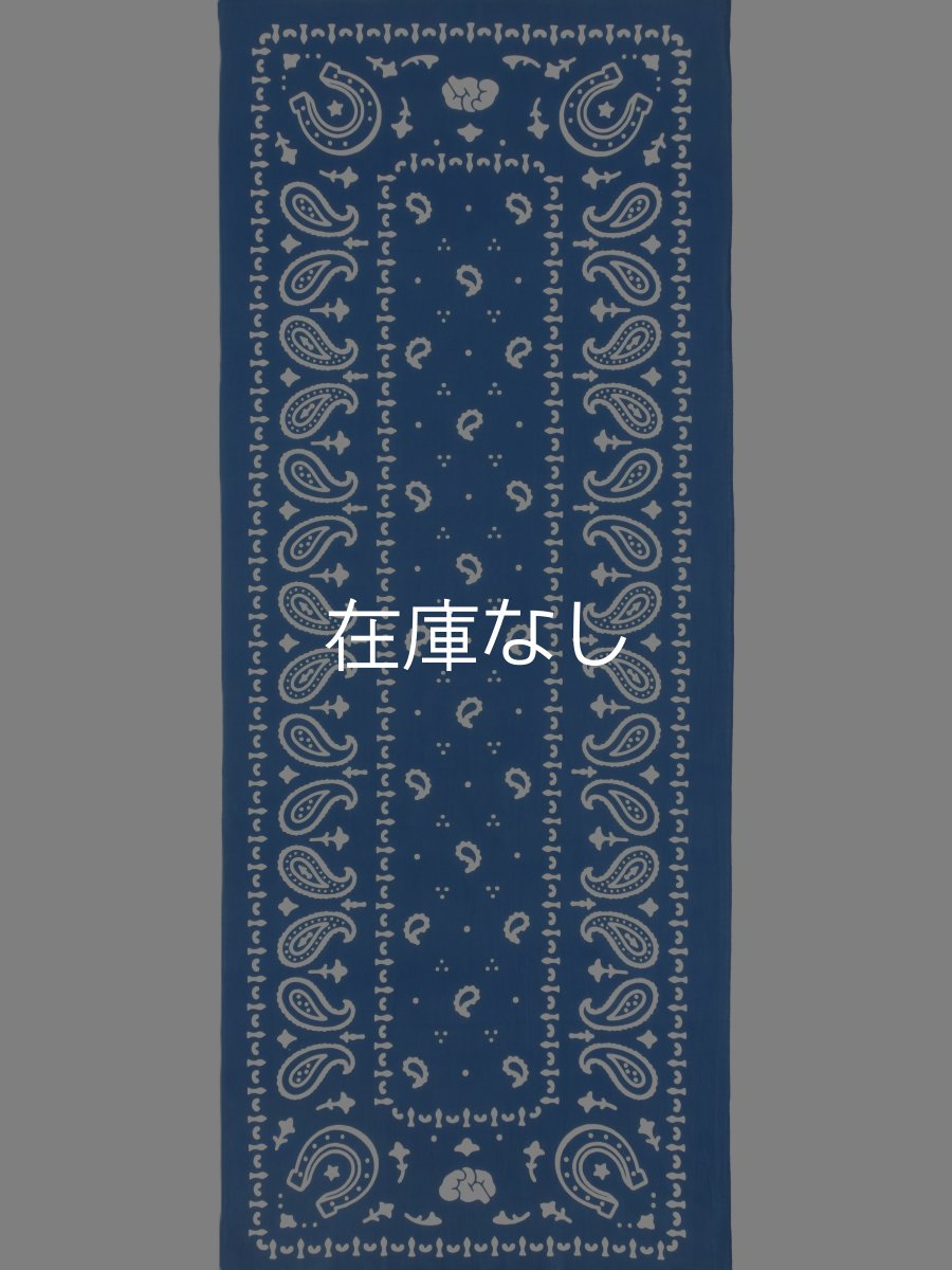 画像3: EGO STOREの手ぬぐい　バンダナ柄 ブルー (3)