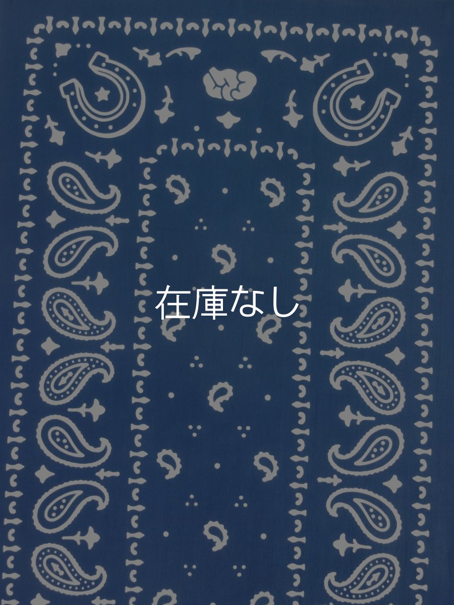 画像1: EGO STOREの手ぬぐい　バンダナ柄 ブルー (1)