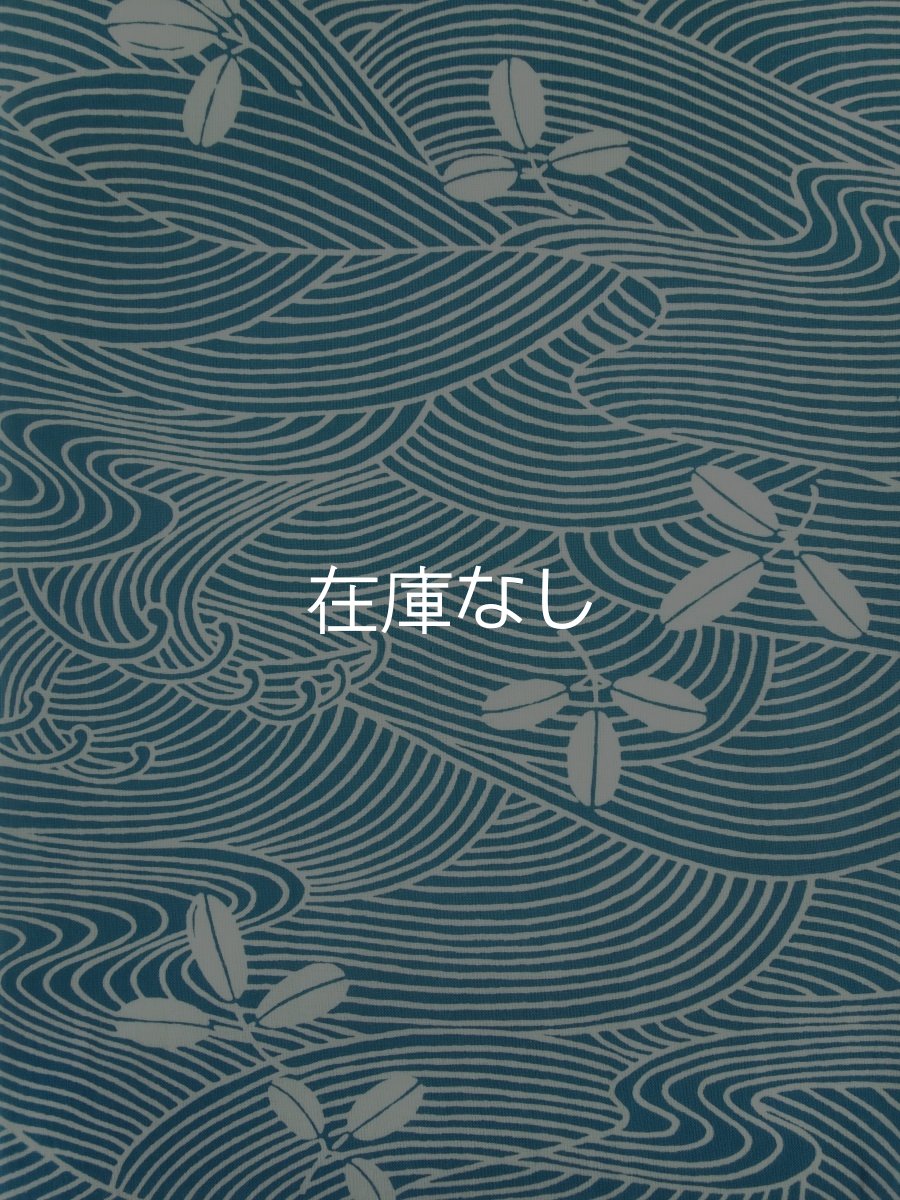 画像2: JIKAN STYLE（旧 気音間）の手ぬぐい*　波に葉っぱ (2)