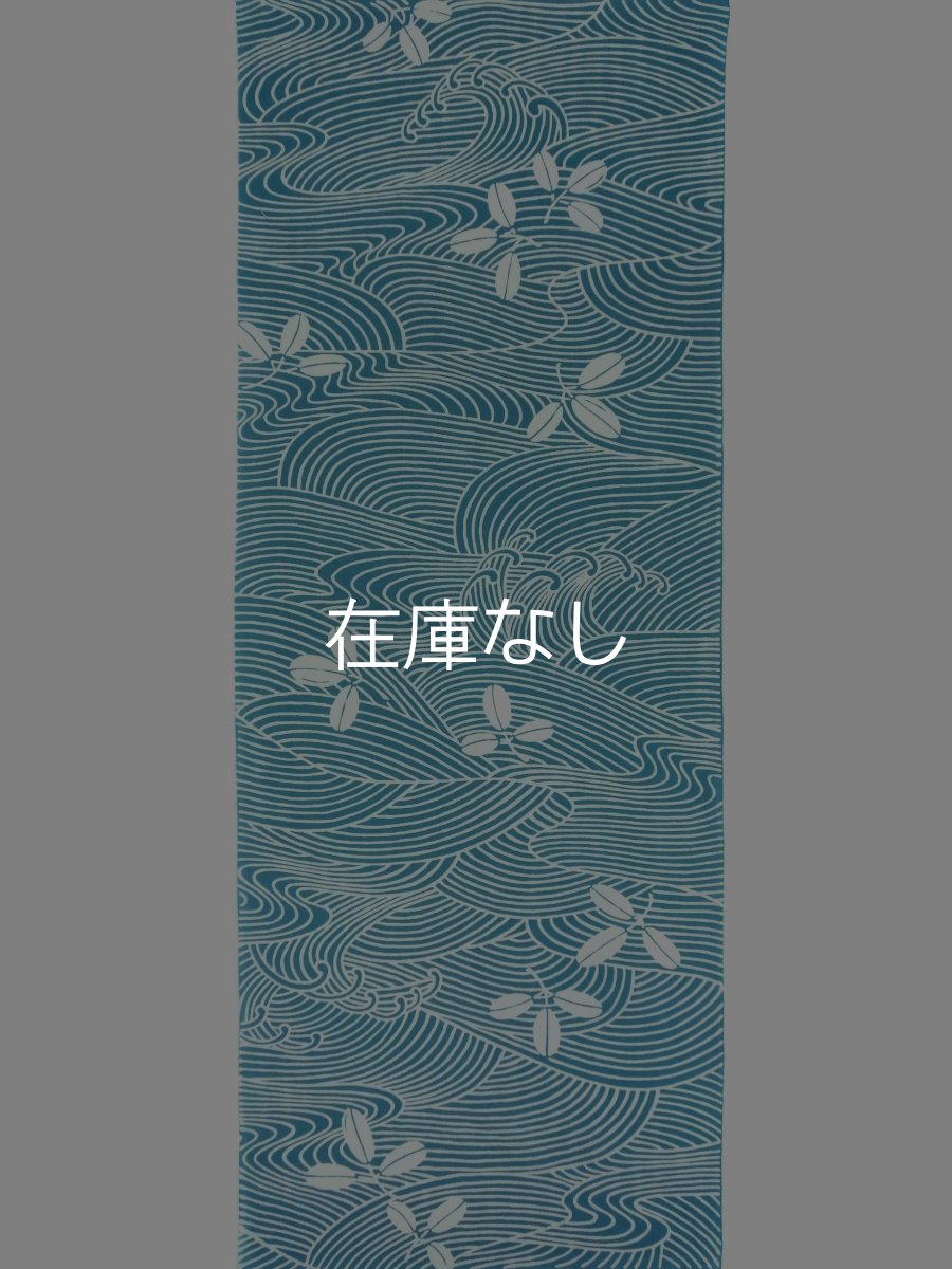 画像3: JIKAN STYLE（旧 気音間）の手ぬぐい*　波に葉っぱ (3)