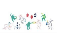 画像3: 【期間限定】東京和晒の手ぬぐい　飲んだ暮れ鳥獣戯画 宴 (3)