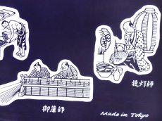 画像2: 【期間限定】東京和晒の手ぬぐい　江戸職人 濃藍 (2)
