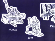 画像1: 【期間限定】東京和晒の手ぬぐい　江戸職人 濃藍 (1)