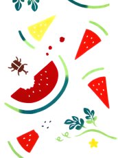 画像2: 手ぬぐい　食べ頃スイカ (2)