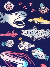 画像1: 手ぬぐい　深海生物 (1)