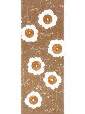 画像3:  【期間限定、6月8日20時〜販売開始】 沢瀉屋の手ぬぐい　お砂糖まぶしたドーナツ ブラウンシュガーVer. (3)