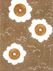画像2:  【期間限定、6月8日20時〜販売開始】 沢瀉屋の手ぬぐい　お砂糖まぶしたドーナツ ブラウンシュガーVer. (2)