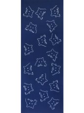 画像2:  【期間限定、6月8日20時〜販売開始】 沢瀉屋の手ぬぐい　ハムスター 紺 (2)