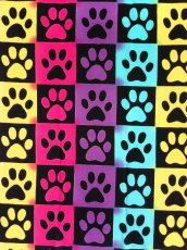 画像1:  【期間限定、7月7日20時〜販売開始】 注染工房の手ぬぐい　市松肉球 縦グラデーション (1)