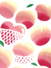 画像1: 手ぬぐい　モモ (1)