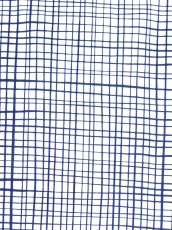 画像1: 手ぬぐい　青い格子 (1)