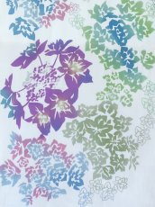 画像2: 【期間限定、8月5日20時〜販売開始】彩注染手拭い美香の手ぬぐい　紫陽花 浮 ブルー (2)