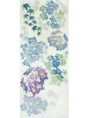 画像3: 【期間限定、8月5日20時〜販売開始】彩注染手拭い美香の手ぬぐい　紫陽花 浮 ベージュ (3)