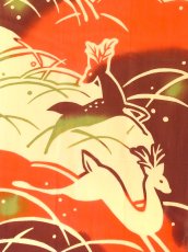 画像2: 和布華の手ぬぐい　ススキ野原と鹿 (2)