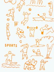 画像2: nugooNEXTの手ぬぐい　スポーツ (2)