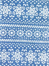 画像1: nugooNEXTの手ぬぐい　雪華模様 青 (1)