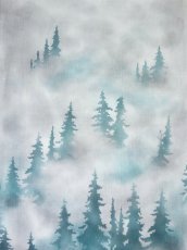 画像1: 【8月31日20時〜販売開始】関澤孝の手ぬぐい　朝霧（お一人様一点限り） (1)