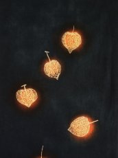画像1: 【8月31日20時〜販売開始】関澤孝の手ぬぐい　透かし鬼灯（お一人様一点限り） (1)