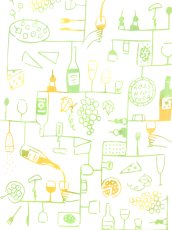 画像2: にじゆらの手ぬぐい　wine-tsunagi 白 (2)