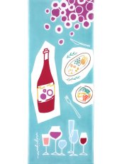 画像4: にじゆらの手ぬぐい　Living with wine 赤 (4)