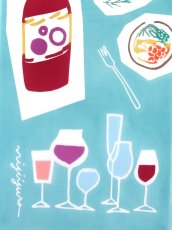 画像3: にじゆらの手ぬぐい　Living with wine 赤 (3)