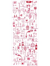 画像3: にじゆらの手ぬぐい　wine-tsunagi 赤 (3)
