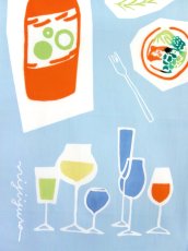 画像3: にじゆらの手ぬぐい　Living with wine 白 (3)