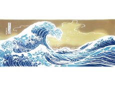 画像4: 【蔦重ゆかりの浮世絵師】梨園染の彩り浮世手ぬぐい　神奈川沖浪裏 (4)