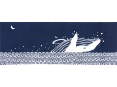 画像3: 中村染工場の手ぬぐい　大海原の夜 紺 (3)