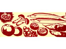 画像3: 中村染工場の手ぬぐい　秋の七味 (3)