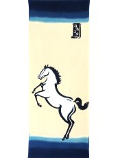 画像4: 【数量限定】注染工房の2026年干支「午」手ぬぐい ベージュ (4)